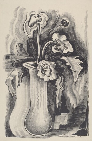 Untitled (Vase With Iris And Poppies)
