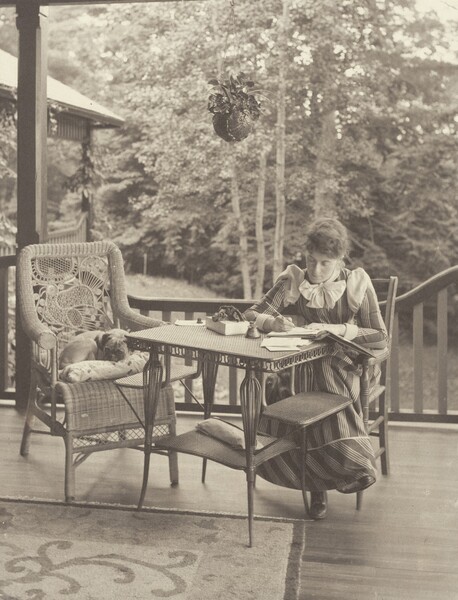 On the Porch, Oaklawn, Lake George