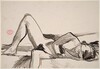 Untitled [nude reclining on her side] [recto]