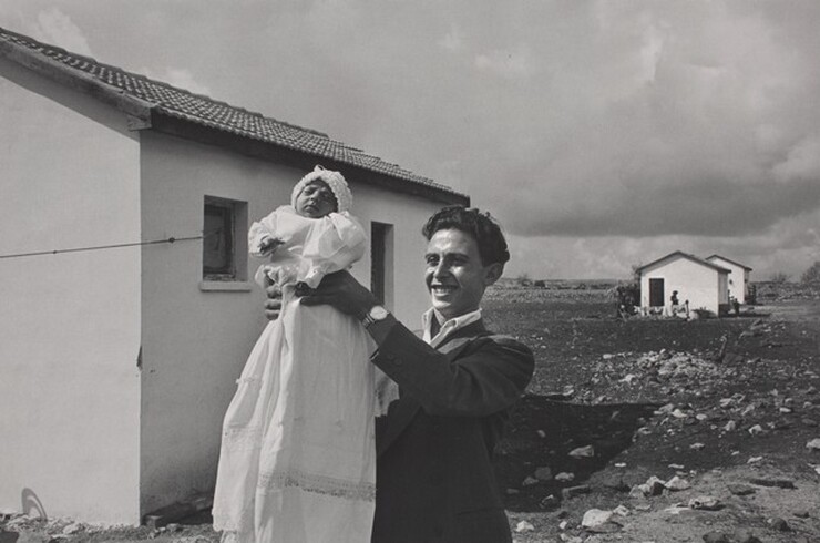 The First Child Born in the Italian Immigrant Settlement of Alma, Israel David Seymour (Chim), The First Child Born in the Italian Immigrant Settlement of Alma, Israel, 1951, printed 1982