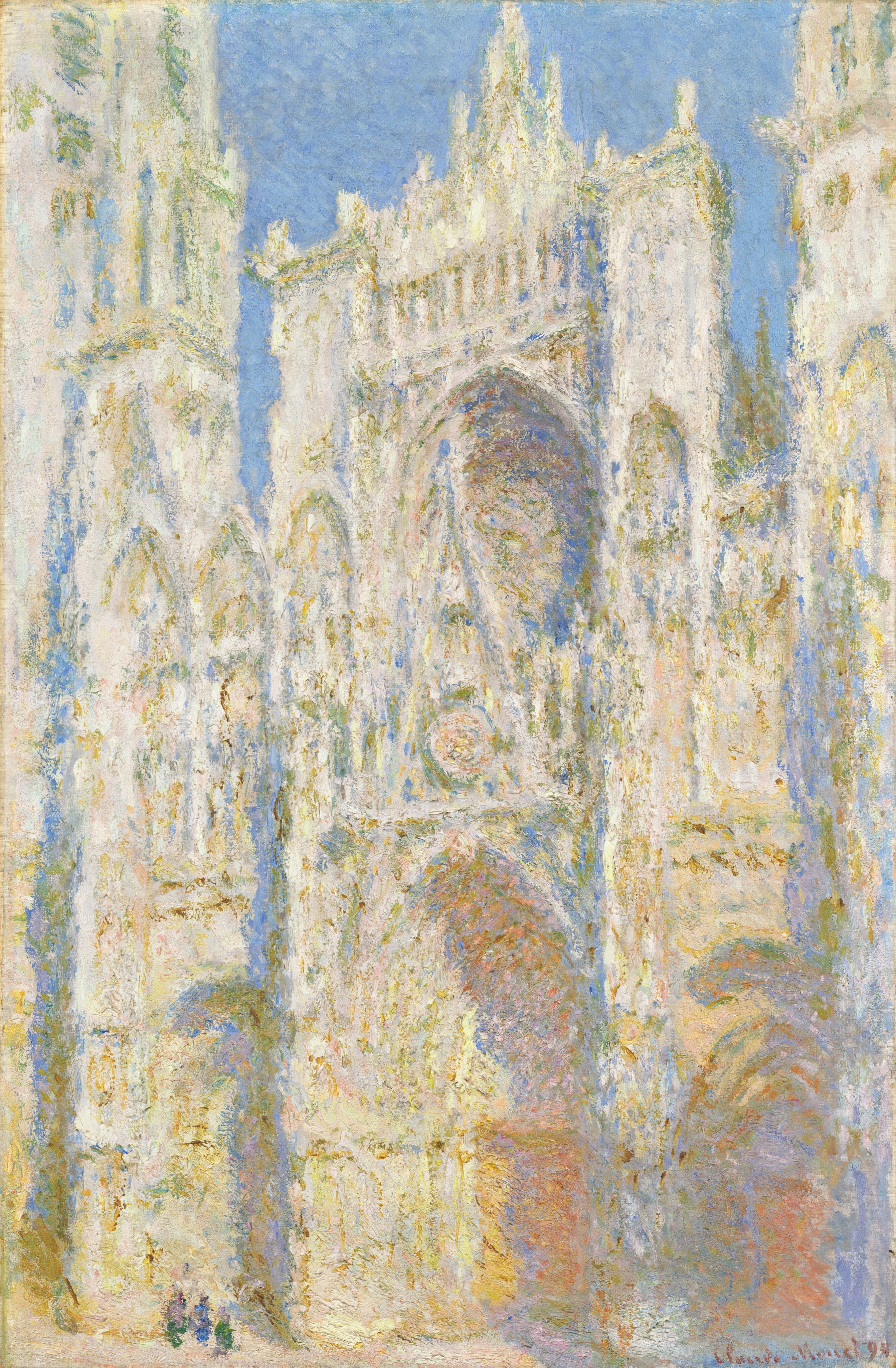 Rouen Cathedral, West Façade, Sunlight