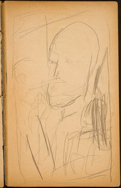 Männliche Bildnisskizze (Male Portrait Sketch) [p. 45]