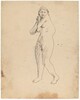 Standing Female Nude [recto]