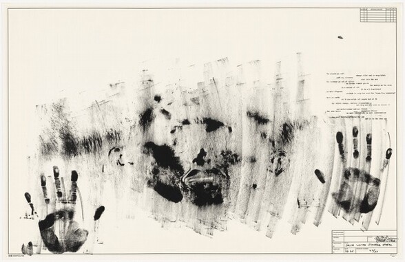 <p>Jasper Johns, Universal Limited Art Editions, Ben Berns, Skin with O'Hara Poem, 1963-1965