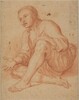 Young Peasant Seated on the Ground [recto]