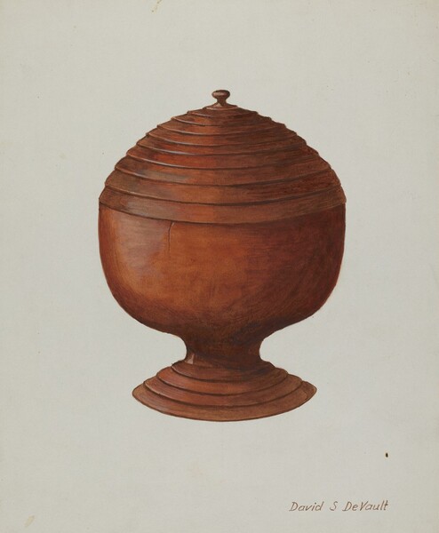 Wood Sugar Bowl