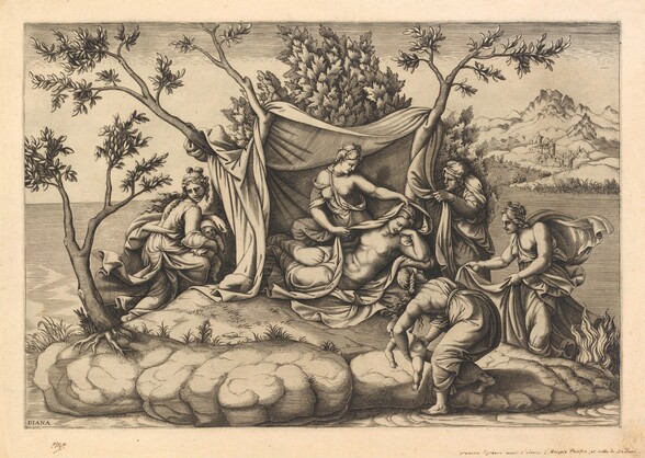 Latona Giving Birth to Apollo and Diana on the Island of Delos