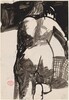 Untitled [back view of a female nude holding a basket] [recto]
