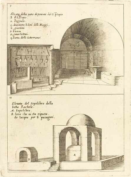 Elevations of the Holy Manger and the Sepulchre of Rachel