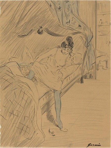 Woman Getting Out of Bed