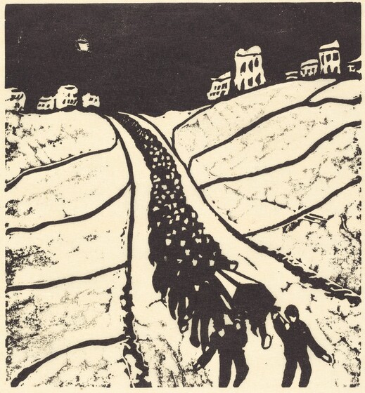 Walter Gramatté, The Burial (Begrabnis), 1916