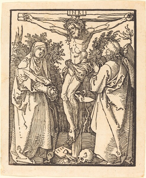 Christ on the Cross with Mary and Saint John