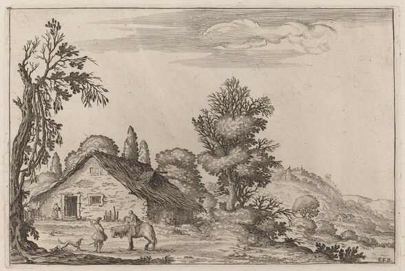 Landscape with a Traveler before a Cottage