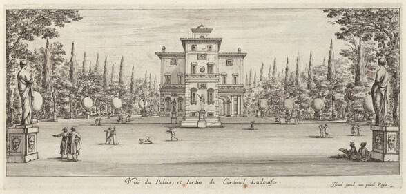 Vuë du Palais et Jardin du Cardinal Ludovise