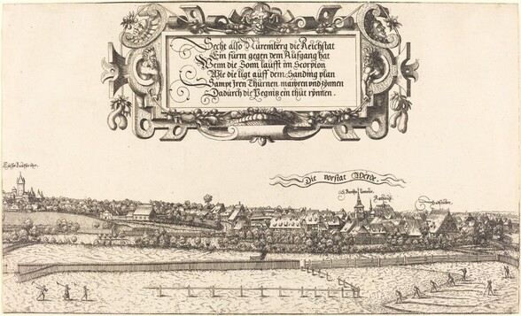 View of Nuremberg from the East [right section]