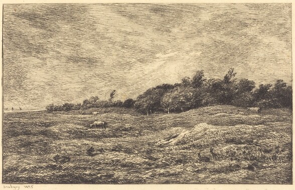 The Meadow at Grave, near Villerville  (Le Pre des Graves, a Villerville)