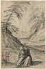 Desert Landscape with a Hermit (verso)