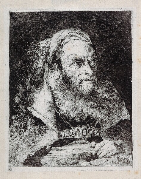 Old Man with an Open Book