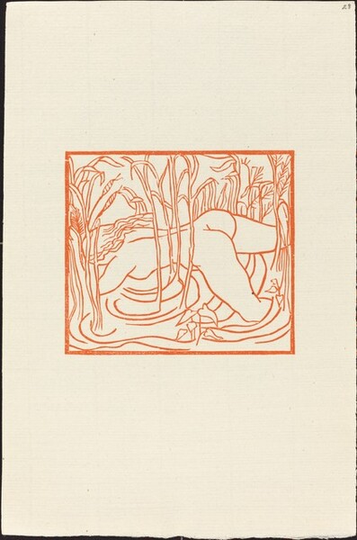 Second Book: Syrinx Disappears in a Grove of Reeds (Syringe, poursuivie par Pan, se jette dans un marais et disparait dans les roseaux)