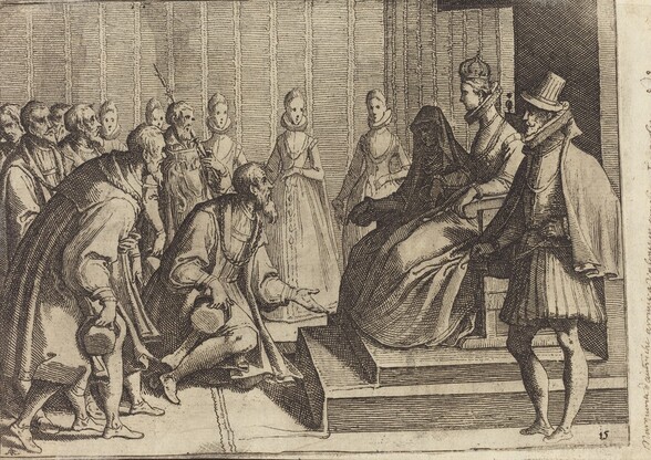 Margaret of Austria Giving Audience to a Nobleman [verso]