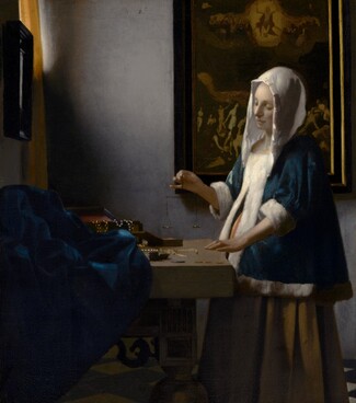 Johannes Vermeer, Woman Holding a Balance, c. 1664