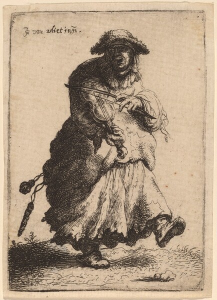 Beggar Woman Playing the Violin