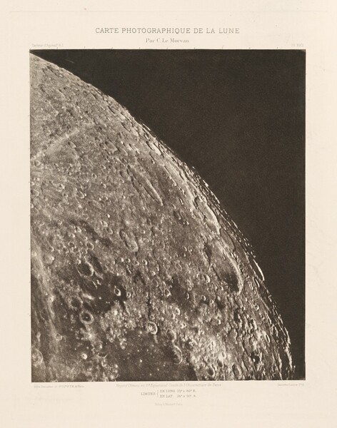 Carte photographique de la lune, planche XXII (Photographic Chart of the Moon, plate XXII)