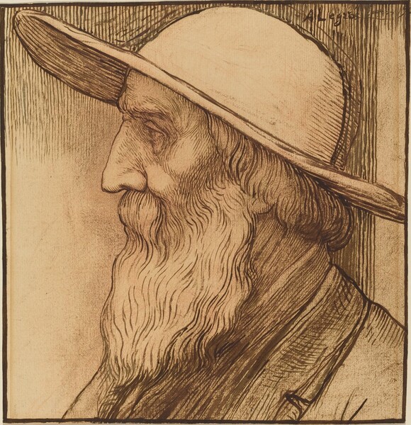 Head of an Old Man with a Wide-Brimmed Hat