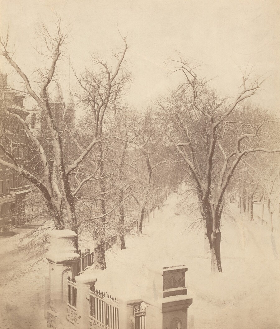 Josiah Johnson Hawes, Boston Common Snow Scene, 1850s