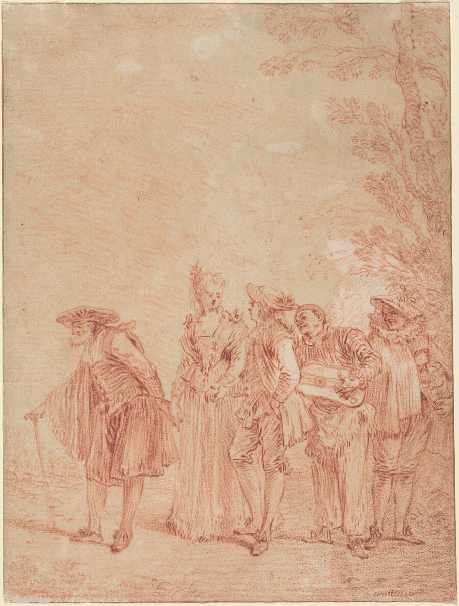 Antoine Watteau, The Wedding Procession, c. 1712