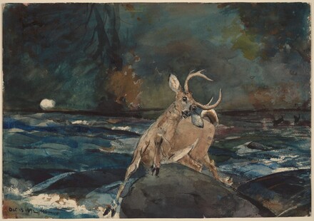 Winslow Homer, A Good Shot, Adirondacks, 1892