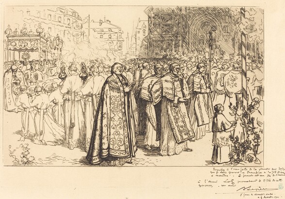 Return of the Procession to Nante Cathedral (Rentree de la Procession a la Cathedral de Nantes)