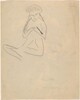 Seated Figure with Hands Clasped [verso]
