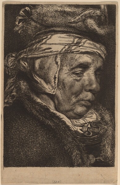 Head of an Old Woman (Visscher