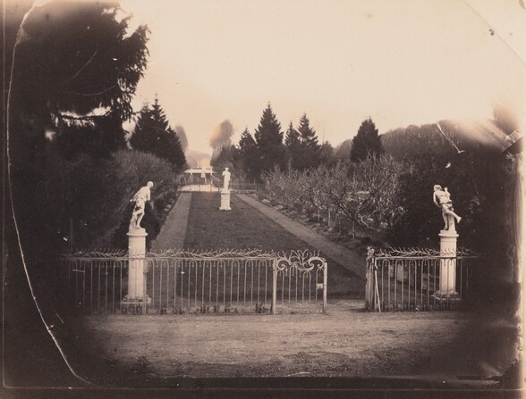 Garden Scene with Statuary