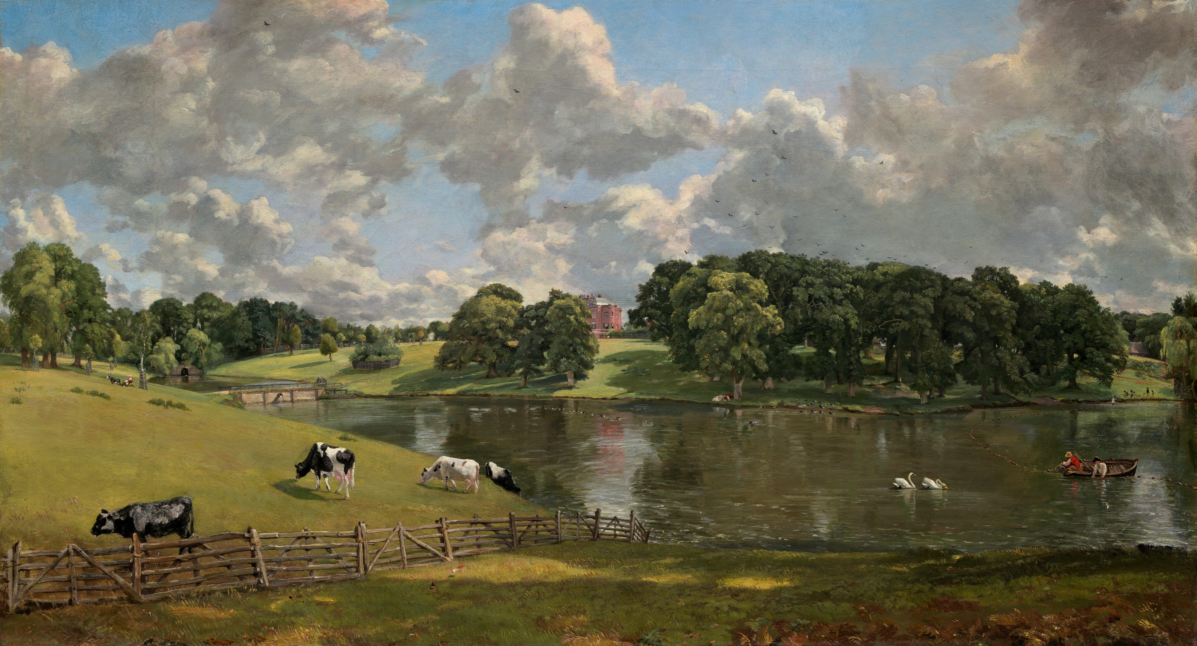 John Constable Wivenhoe Park Essex panorámicas de LONA pared arte impresión 