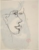 Untitled [head seen simultaneously from two points of view] [verso]
