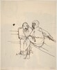 Untitled [a woman and a man seated together] [verso]