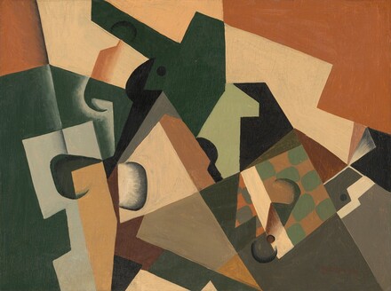 Juan Gris, Glass and Checkerboard, c. 1917