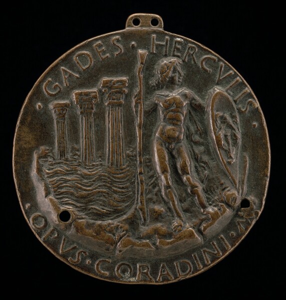 Hercules and Three Columns in the Sea [reverse]