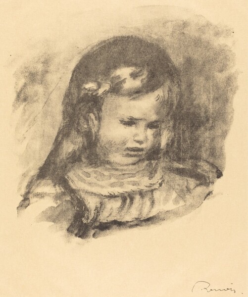Claude Renoir, head lowered (Claude Renoir, la tete baissee)