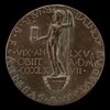 Male Figure Holding an Hourglass [reverse]