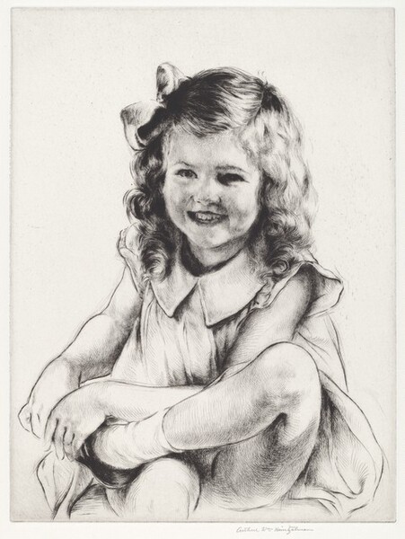 Study of a Laughing Girl (large plate)