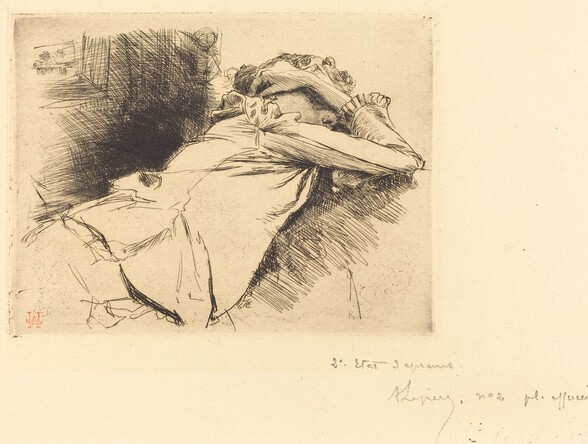 Reclined Woman Sleeping (Femme couchee sommeillant)