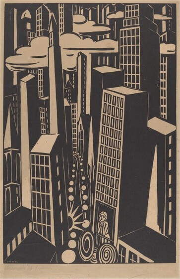 Frans Masereel, Skyscrapers, 1926