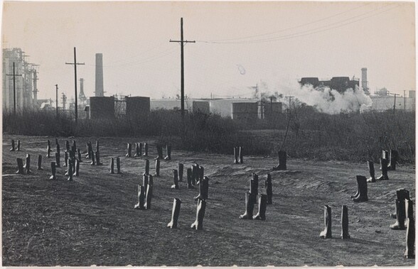 100 Boots Out of a Job. Terminal Island, California. February 15, 1972, 4:45 p.m.