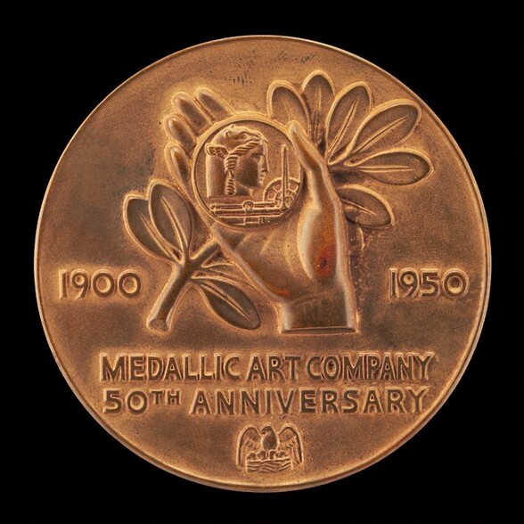 Fiftieth Anniversary Medal of Medallic Art Company [reverse]