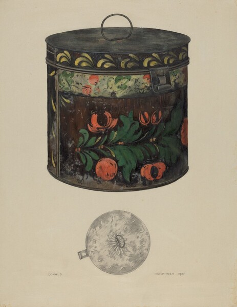 Toleware Tin Cannister
