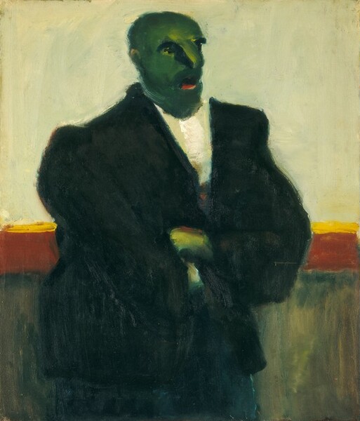 Untitled (man with green face)