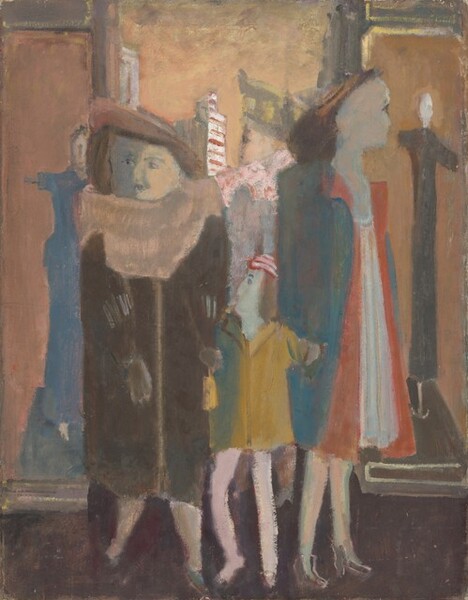 Untitled (three women and a child with mannequins)